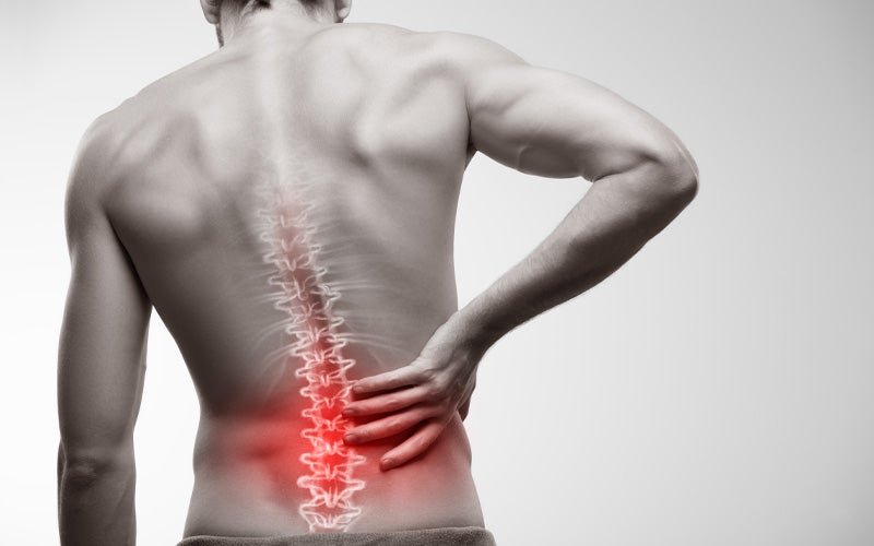 Man with back pain
